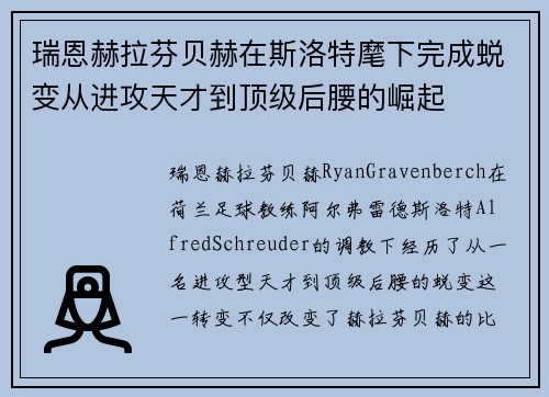瑞恩赫拉芬贝赫在斯洛特麾下完成蜕变从进攻天才到顶级后腰的崛起